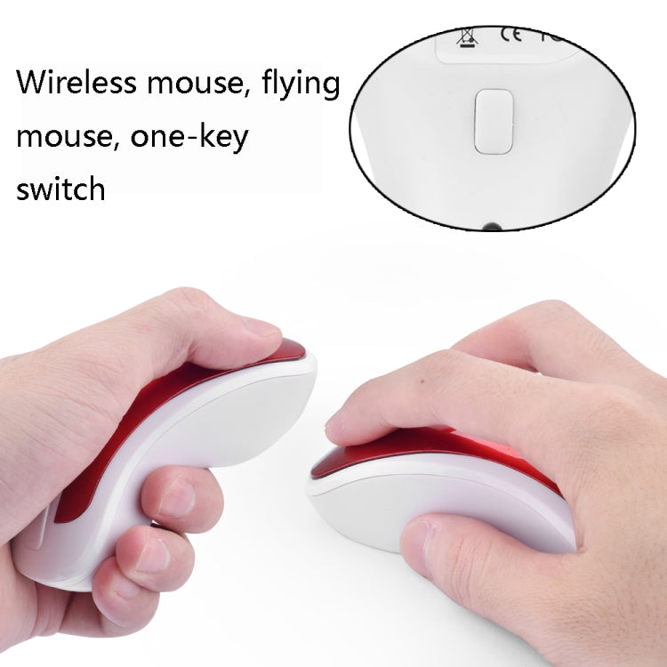 PR-01 1600 DPI 7 Keys Flying Squirrel Wireless Mouse 2.4G Gyroscope Game Mouse(White Red) - Wireless Mice by buy2fix | Online Shopping UK | buy2fix