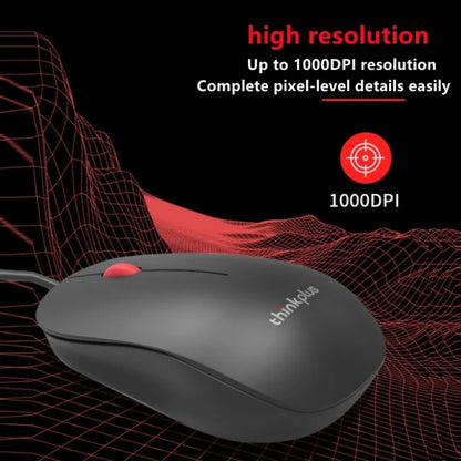 Lenovo Thinkplus M80 Office Lightweight Ergonomic Laptop Mouse, Specification: Wired - Wired Mice by Lenovo | Online Shopping UK | buy2fix