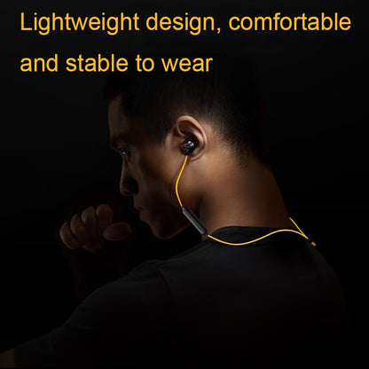 vivo IQOO Stereo Surround Sound Bluetooth Hanging Neck Magnetic Sports Earphones(Yellow) - Neck-mounted Earphone by vivo | Online Shopping UK | buy2fix