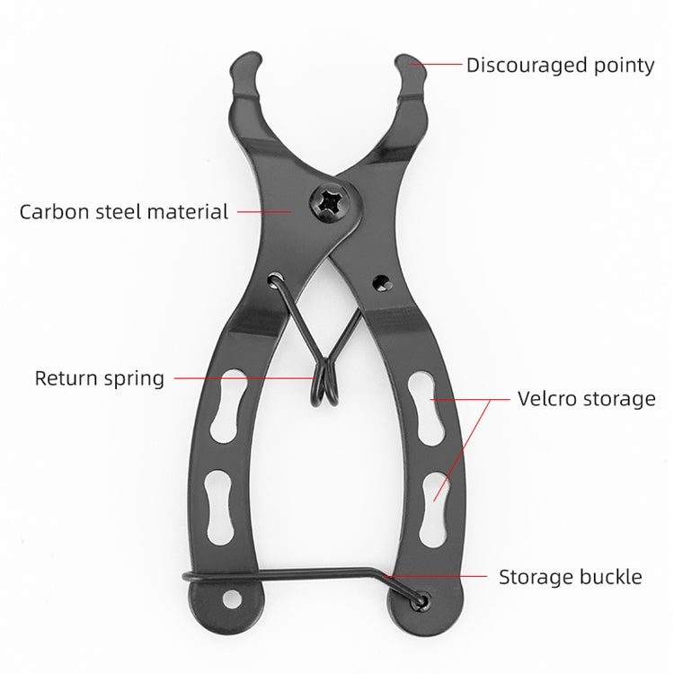 3 PCS Bicycle Mini Chain Fast Release Magic Buckle Pliers Two-Way Bayonet Disassembly Pliers(Black) - Outdoor & Sports by buy2fix | Online Shopping UK | buy2fix