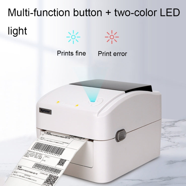 Xprinter XP-420B 108mm Express Order Printer Thermal Label Printer, Style:USB+LAN Port(AU Plug) - Printer by Xprinter | Online Shopping UK | buy2fix