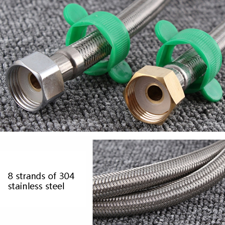 4 PCS 50cm Steel Hat 304 Stainless Steel Metal Knitting Hose Toilet Water Heater Hot And Cold Water High Pressure Pipe 4/8 inch DN15 Connecting Pipe - Home & Garden by buy2fix | Online Shopping UK | buy2fix