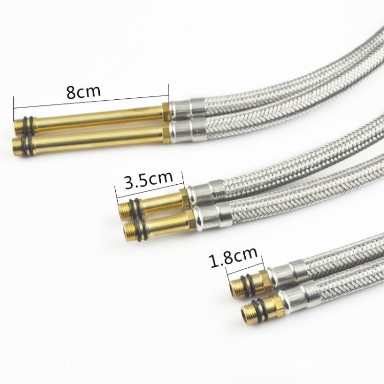 4 PCS Weave Stainless Steel Flexible Plumbing Pipes Cold Hot Mixer Faucet Water Pipe Hoses High Pressure Inlet Pipe, Specification: 40cm 3.5cm Copper Rod - Home & Garden by buy2fix | Online Shopping UK | buy2fix