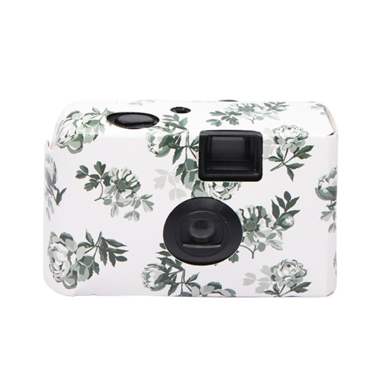 Retro Peony Cute Disposable Film Mini Point-And-Shoot Camera with 18 Sheets Films - Consumer Electronics by buy2fix | Online Shopping UK | buy2fix