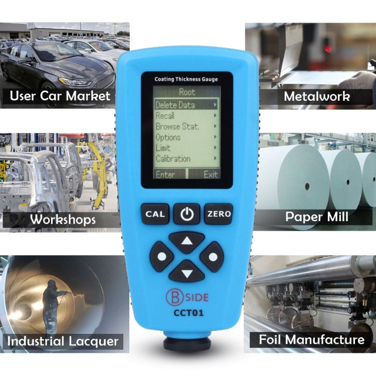 BSIDE CCT01 High Accuracy Digital Coating Thickness Gauge Automotive Paint Tester, Specification: Russian - Coating Thickness Gauge by BSIDE | Online Shopping UK | buy2fix