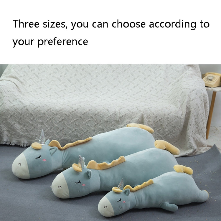 Unicorn Doll Long Pillow Plush Toys Bedside Cushion, Size: 70cm(Blue Green) - Soft Toys by buy2fix | Online Shopping UK | buy2fix