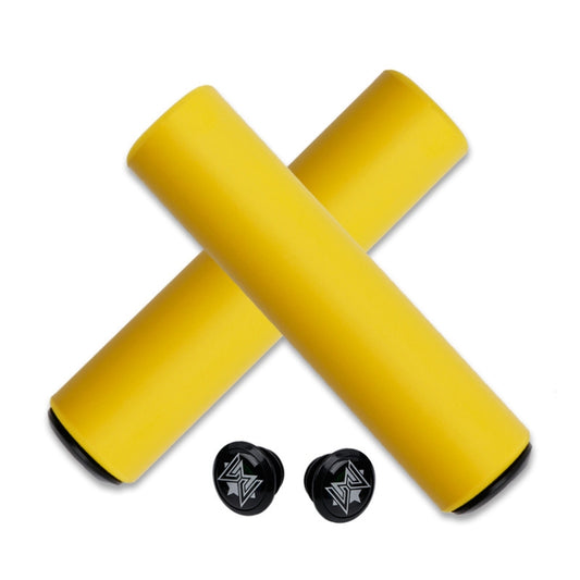 MEROCA Mountain Bike Grip Cover Shock Absorbic Silicone Handlebar Sponge Cover(Yellow) - Outdoor & Sports by buy2fix | Online Shopping UK | buy2fix