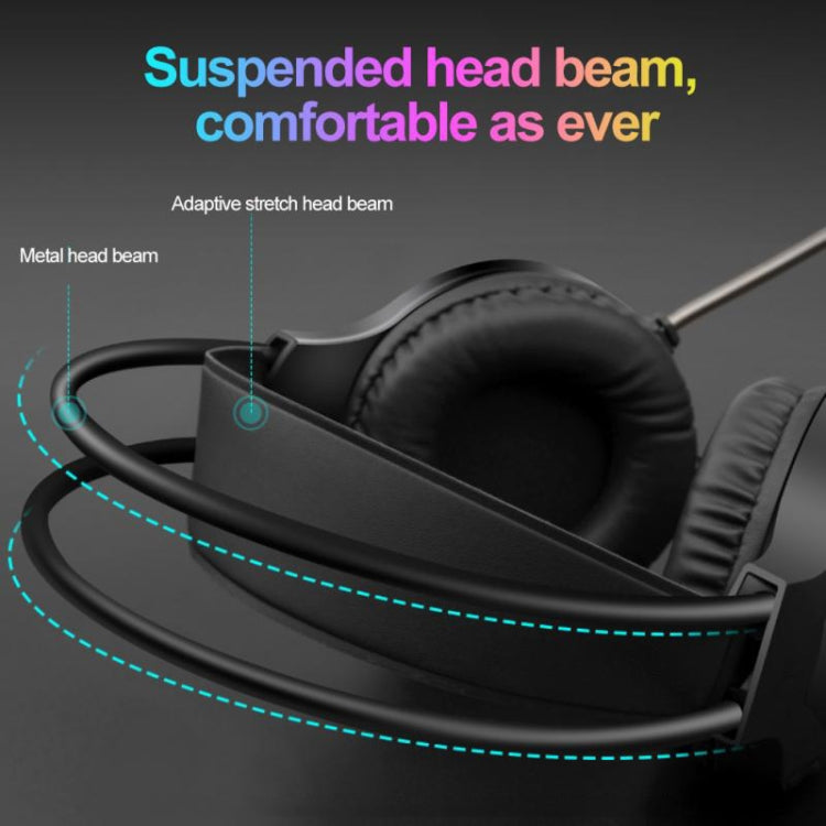 Smailwolf AK3 Headset Game Headphones Wired Luminous Desktop Computer Headset, Style: USB Single-plug - Multimedia Headset by buy2fix | Online Shopping UK | buy2fix