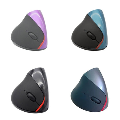 HH-111 5 Keys Wireless Vertical Charging Mouse Ergonomics Wrist Protective Mouse(Purple) - Wireless Mice by buy2fix | Online Shopping UK | buy2fix