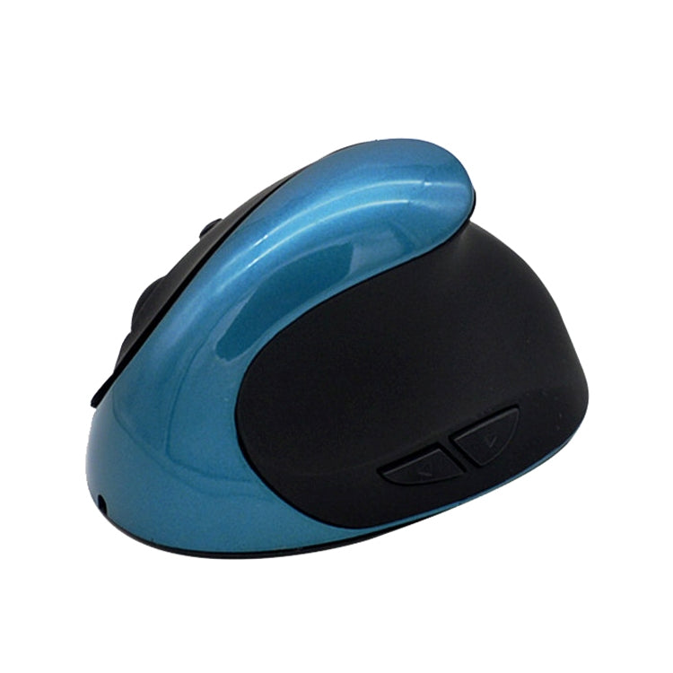 JSY-03 6 Keys Wireless Vertical Charging Mouse Ergonomic Vertical Optical Mouse(Blue) - Wireless Mice by buy2fix | Online Shopping UK | buy2fix