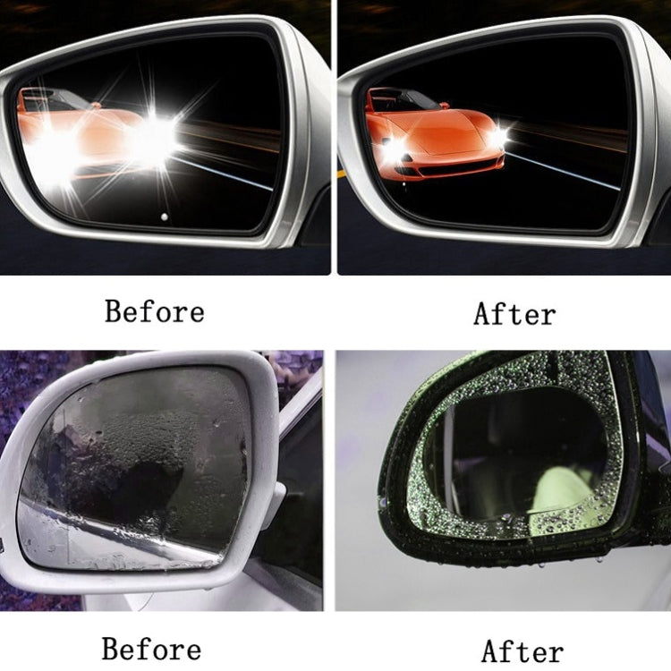 10 PCS Rainproof Anti-Fog And Anti-Reflective Film For Car Rearview Mirror Round 95mm(Transparent) - In Car by buy2fix | Online Shopping UK | buy2fix