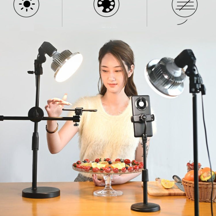 Mobile Phone Live Support Shooting Gourmet Beautification Fill Light Indoor Jewelry Photography Light, Style: 285W Mushroom Lamp + Tripod - Consumer Electronics by buy2fix | Online Shopping UK | buy2fix