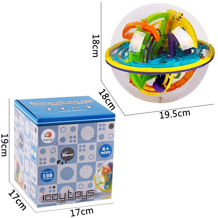 963 158 Levels Magical Intelligence Ball Three-Dimensional Track Maze Ball - Magic Cubes by buy2fix | Online Shopping UK | buy2fix