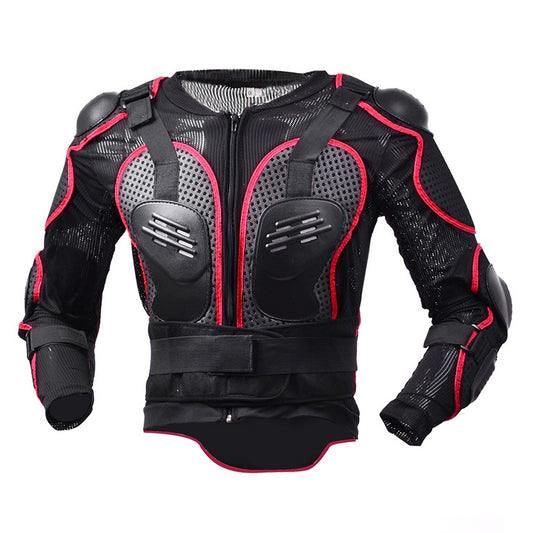 GHOST RACING F060 Motorcycle Armor Suit Riding Protective Gear Chest Protector Elbow Pad Fall Protection Suit, Size: M(Red) - In Car by GHOST RACING | Online Shopping UK | buy2fix