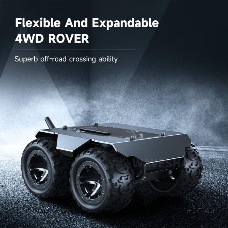 Waveshare WAVE ROVER Flexible Expandable 4WD Mobile Robot Chassis, Onboard ESP32 Module(EU Plug) - Robotics Accessories by Waveshare | Online Shopping UK | buy2fix