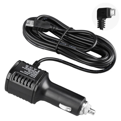 H519 Car Charger Driving Recorder Power Cord Dual USB With Display Charging Line, Specification: Micro Right Elbow - In Car by buy2fix | Online Shopping UK | buy2fix