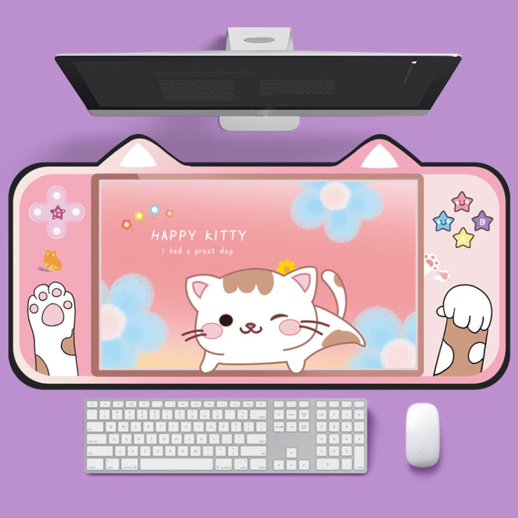 400 x 800 x 2mm Cute Cat Ear Computer Keyboard Desk Pad Mouse Pad(3) - Mouse Pads by buy2fix | Online Shopping UK | buy2fix