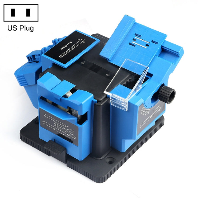 Electric Household Knife Sharpener Scissors Fruit Knife Drill Bit Sharpener(Blue US Plug) - Abrasive Tools & Accessories by buy2fix | Online Shopping UK | buy2fix