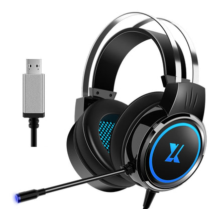 Heir Audio Head-Mounted Gaming Wired Headset With Microphone, Colour: X8 7.1 Sound Upgrade (Black) - Multimedia Headset by Heir Audio | Online Shopping UK | buy2fix