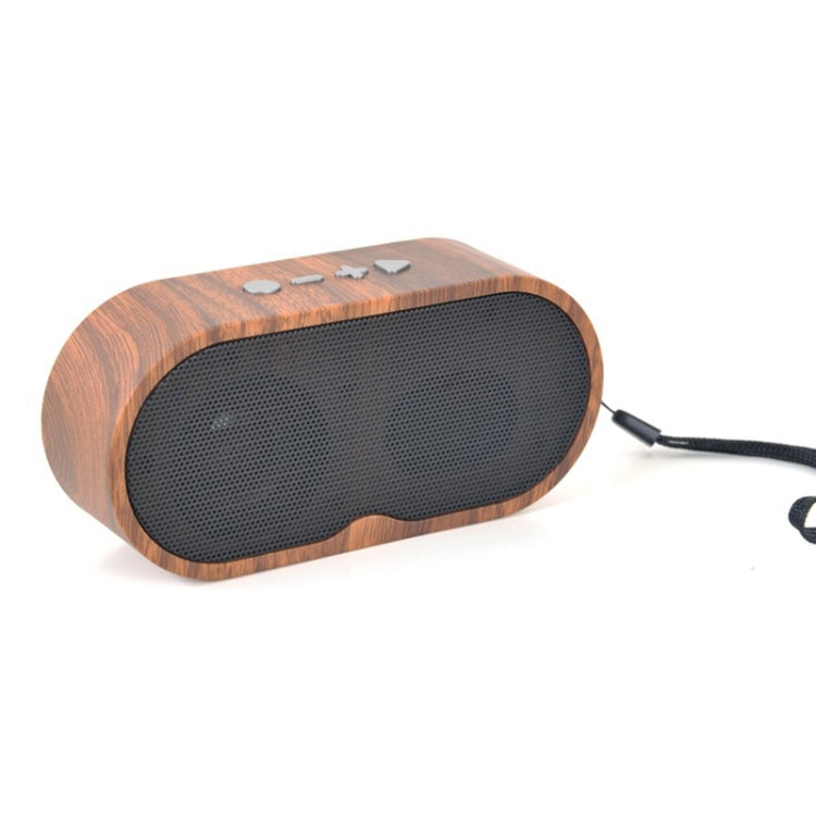 F3 Retro Wood-Grain Mini Bluetooth Speaker Support TF Card(Dark Grain) - Mini Speaker by buy2fix | Online Shopping UK | buy2fix