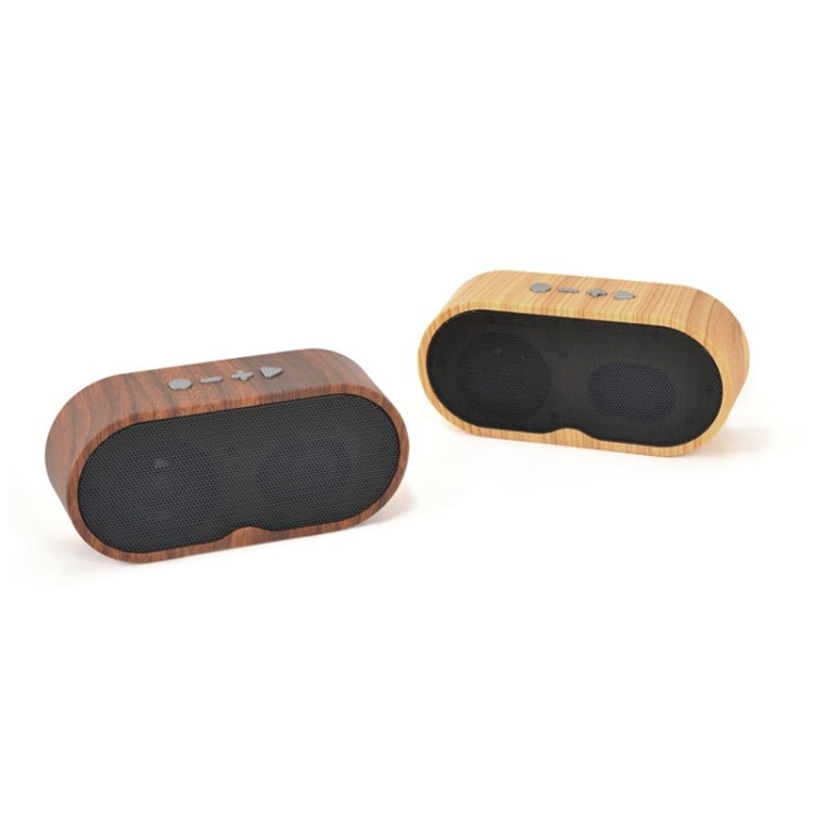 F3 Retro Wood-Grain Mini Bluetooth Speaker Support TF Card(Dark Grain) - Mini Speaker by buy2fix | Online Shopping UK | buy2fix