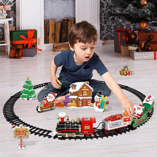 Electric Christmas Train Tree Decoration Rail Car Model(238-9) - Model Toys by buy2fix | Online Shopping UK | buy2fix