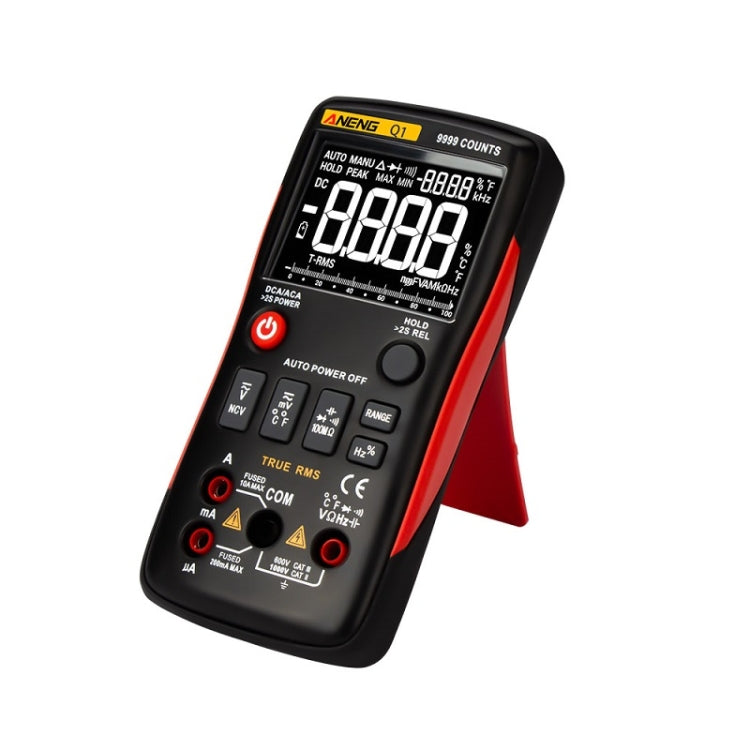 ANENG AN-Q1 Automatic High-Precision Intelligent Digital Multimeter, Specification: Standard with Cable(Red) - Consumer Electronics by ANENG | Online Shopping UK | buy2fix