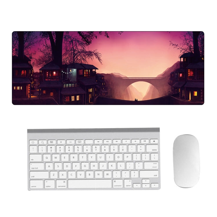 Hand-Painted Fantasy Pattern Mouse Pad, Size: 300 x 800 x 1.5mm Not Overlocked(3 Dream Landscape) - Mouse Pads by buy2fix | Online Shopping UK | buy2fix