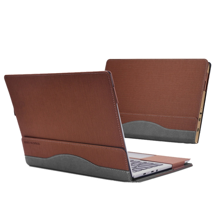 Laptop PU Leather Protective Case For Lenovo Yoga 730-13(Business Brown) - 13.3 inch by buy2fix | Online Shopping UK | buy2fix