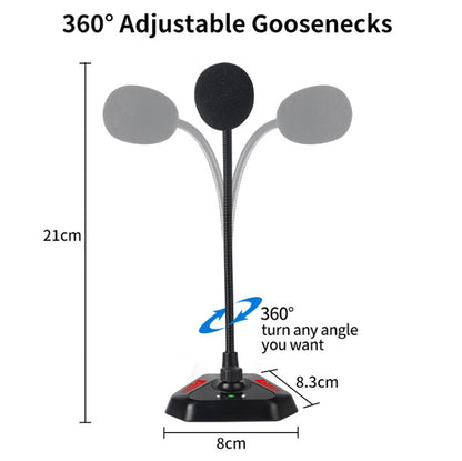 MI520 Desktop Computer Gooseneck Condenser Microphone USB Version without RGB Breathing Lamp - Microphone by buy2fix | Online Shopping UK | buy2fix