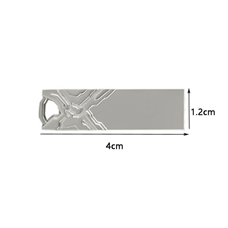 Jg1 USB 2.0 High-Speed Metal Engraving Car USB Flash Drives, Capacity: 8GB(White) - USB Flash Drives by buy2fix | Online Shopping UK | buy2fix