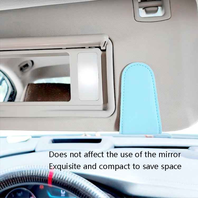 2 PCS Car Sun Visor Glasses Clip Ticket Storage Clip(Grey) - In Car by buy2fix | Online Shopping UK | buy2fix