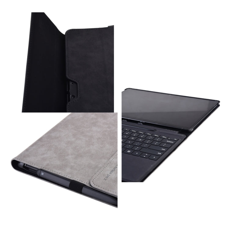 13 inch Leather Tablet Protective Case For Microsoft Surface Pro X, Color: Dark Blue - 13.3 inch by buy2fix | Online Shopping UK | buy2fix