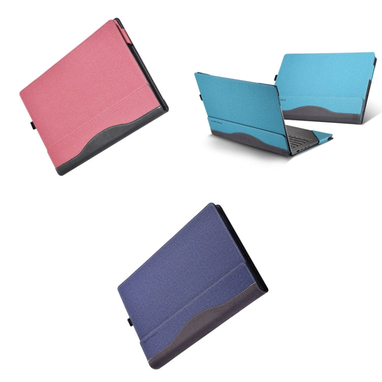 Laptop Leather Anti-Fall Protective Case For Lenovo YOGA 14s 2021(Gray Cobalt Blue) - 14.1 inch by buy2fix | Online Shopping UK | buy2fix