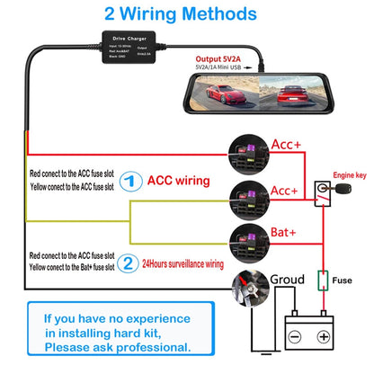 108 GPS Locator 12V/24V To 5V Low Voltage Protection Power Cable - In Car by buy2fix | Online Shopping UK | buy2fix