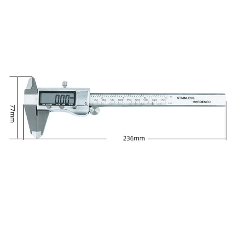 XIFENG Stainless Steel Digital Display Electronic Vernier Caliper, Specification: 0-200mm - Measuring Tools by XIFENG | Online Shopping UK | buy2fix