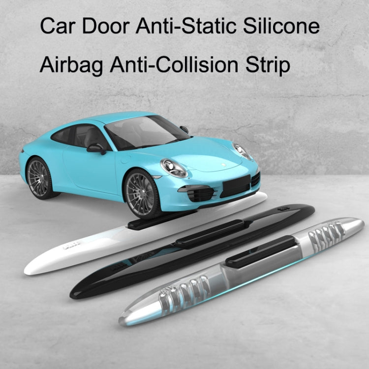 4 PCS Car Door Anti-Static Silicone Airbag Anti-Collision Strip, Colour: White - In Car by buy2fix | Online Shopping UK | buy2fix