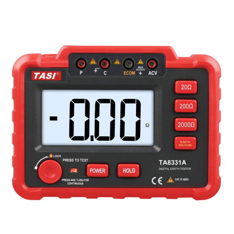 TASI TA8331A Ground Resistance Tester High Accuracy Digitally Ground Resistance Meter - Consumer Electronics by TASI | Online Shopping UK | buy2fix