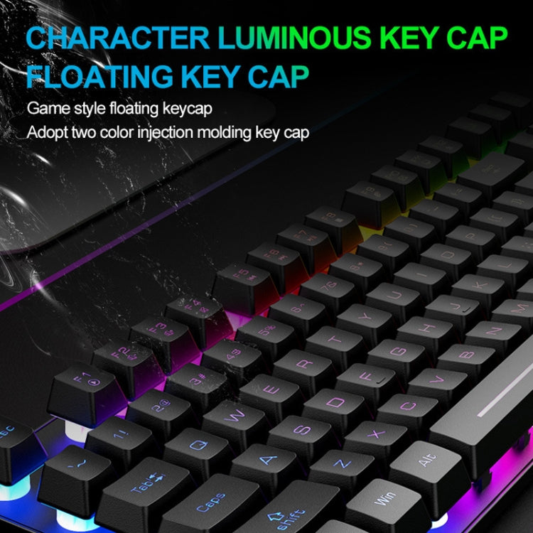 ZIYOU LANG T87 Gaming Luminous Wireless Keyboard and Mouse Set(White) - Wireless Keyboard by ZIYOU LANG | Online Shopping UK | buy2fix