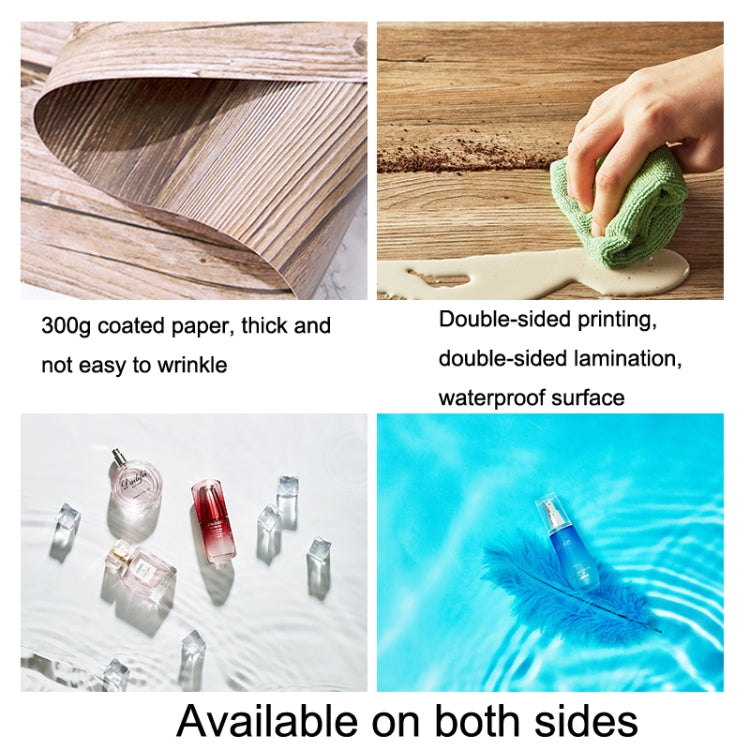 2 PCS 3D Stereoscopic Double-sided Photography Background Board(Clear Makeup Bath) - Camera Accessories by buy2fix | Online Shopping UK | buy2fix