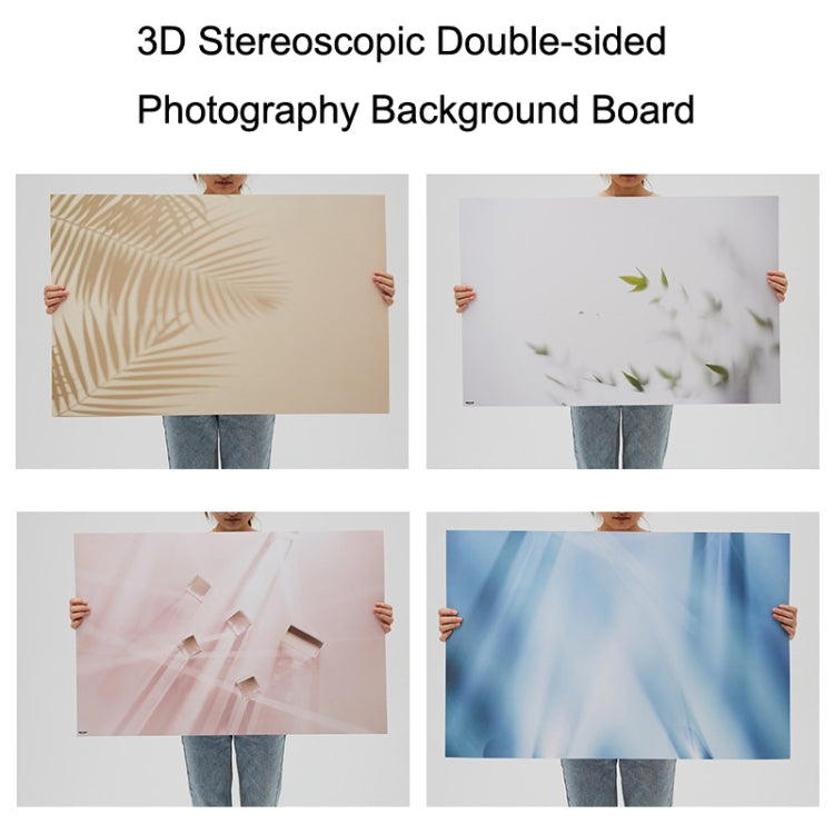 2 PCS 3D Stereoscopic Double-sided Photography Background Board(Daily Green Leaves) - Camera Accessories by buy2fix | Online Shopping UK | buy2fix