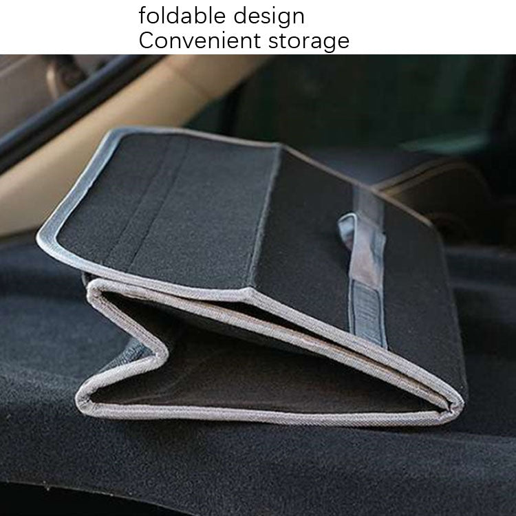 2 PCS Car Trunk Felt Folding Storage Box Car Finishing Box(Deep Gray Large) - In Car by buy2fix | Online Shopping UK | buy2fix