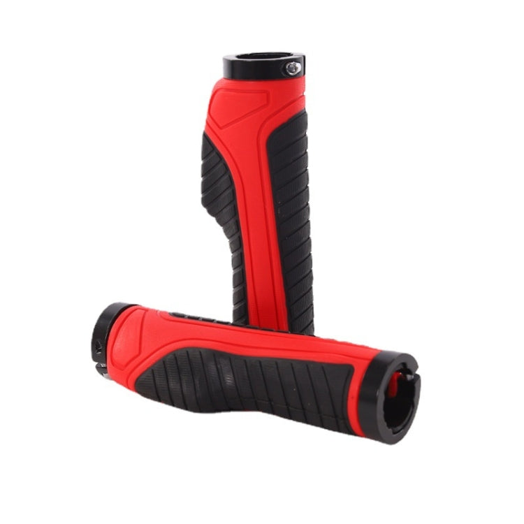 1 Pair Bicycle MTB Bike Handlebar Grips Rubber Anti-Slip Racing Bike Grip(Red) - Outdoor & Sports by buy2fix | Online Shopping UK | buy2fix