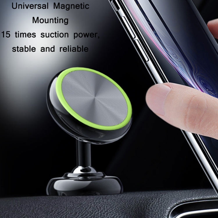 Car Aluminum Alloy Magnetic Mobile Phone Holder, Colour: Black (Luminous) - In Car by buy2fix | Online Shopping UK | buy2fix