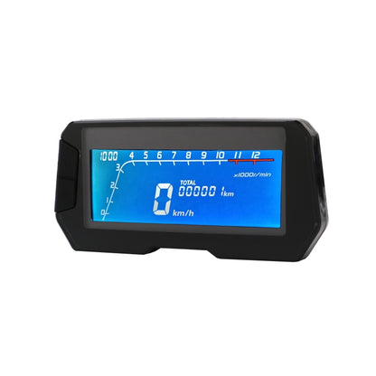 6 Gear Universal Motorcycle LCD Digital Speedometer Odometer - In Car by buy2fix | Online Shopping UK | buy2fix