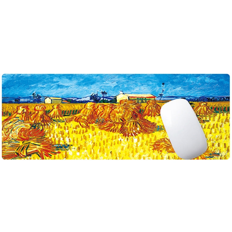 300x800x2mm Locked Am002 Large Oil Painting Desk Rubber Mouse Pad(Starry Night) - Mouse Pads by buy2fix | Online Shopping UK | buy2fix