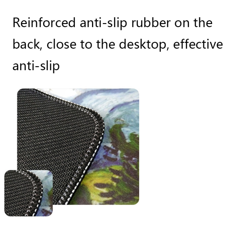 300x800x3mm Locked Am002 Large Oil Painting Desk Rubber Mouse Pad(Iris) - Mouse Pads by buy2fix | Online Shopping UK | buy2fix