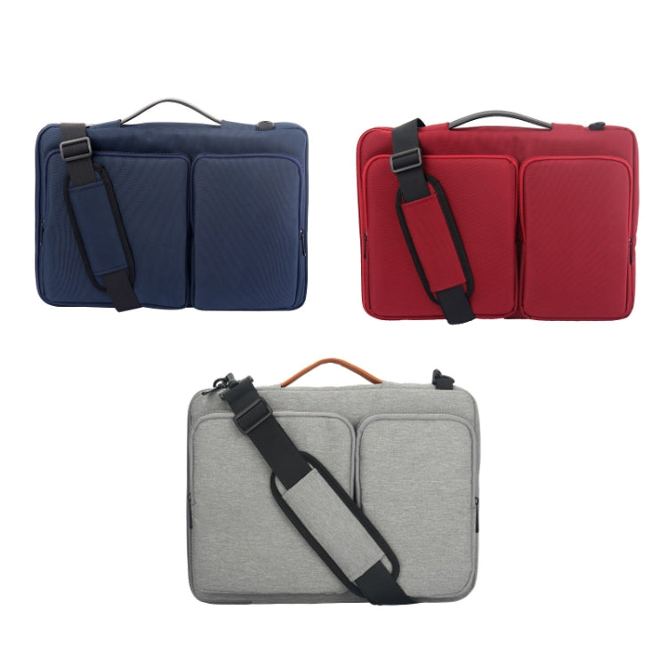 Nylon Waterproof Laptop Bag With Luggage Trolley Strap, Size: 15-15.6 inch(Red) - 15 inch by buy2fix | Online Shopping UK | buy2fix