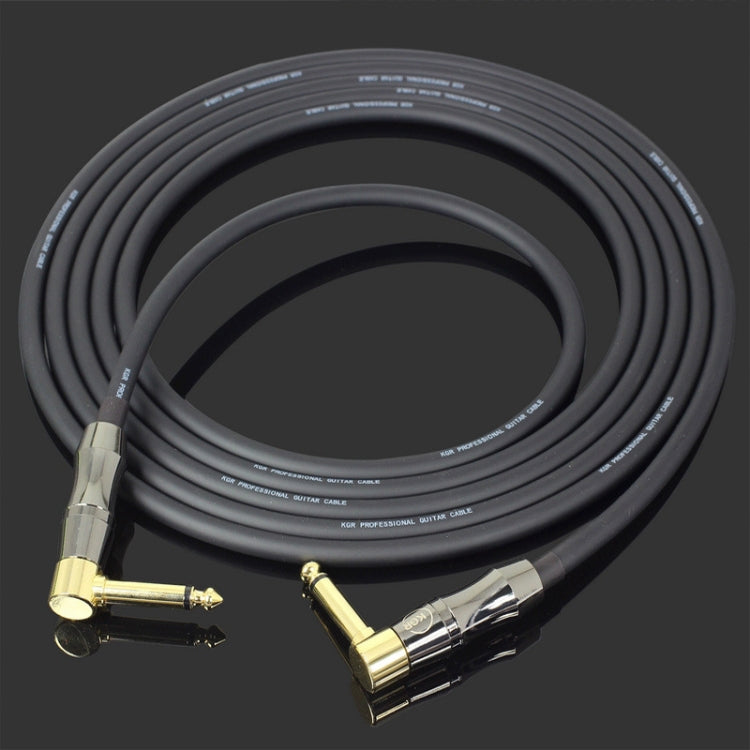 KGR Guitar Cable Keyboard Drum Audio Cable, Specification: 1m(Double Elbow Jack) - Instrument Audio Cables by KGR | Online Shopping UK | buy2fix