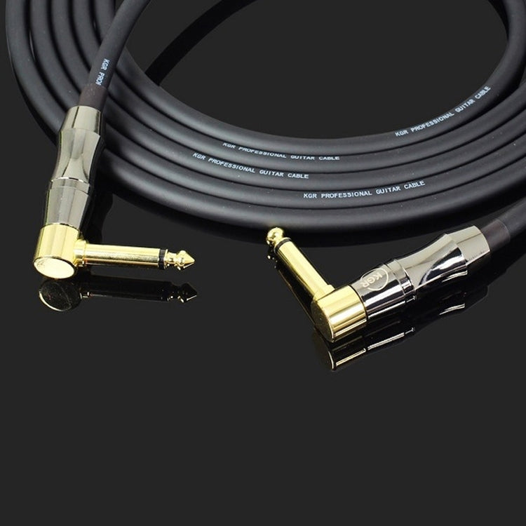 KGR Guitar Cable Keyboard Drum Audio Cable, Specification: 20m(Double Elbow Jack) - Instrument Audio Cables by KGR | Online Shopping UK | buy2fix